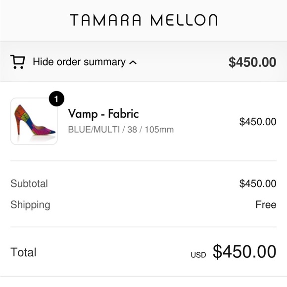 Tamara Mellon Vamp Multi Color Fabric Pump - Picture 7 of 7